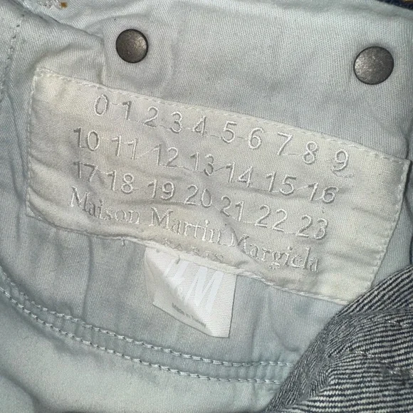 RARE 2012 Maison Martin Margiela X H&M Painted Slim Denim Jeans size 31. - Picture 4 of 5